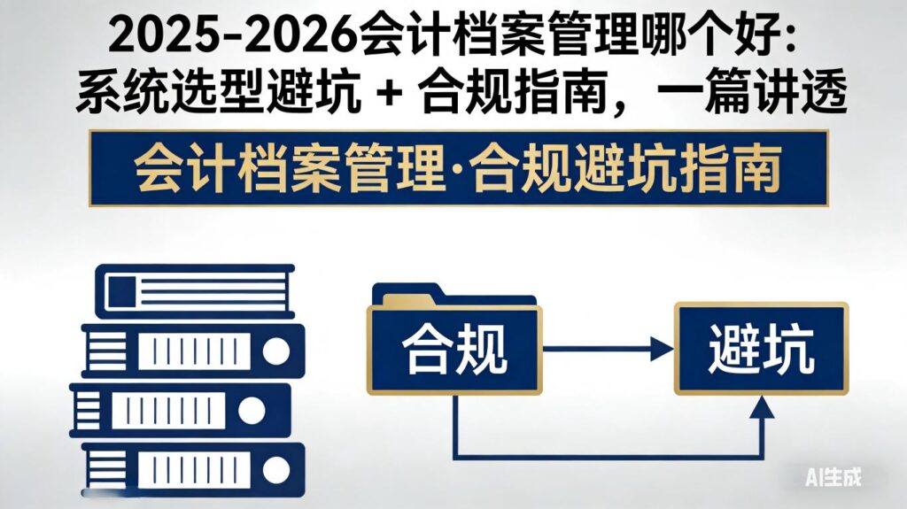 2025-2026会计档案管理哪个好：系统选型避坑 + 合规指南，一篇讲透