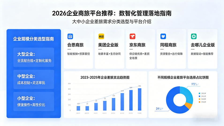 大中小企业差旅需求各异：2026企业商旅平台推荐，让数智化管理真正落地