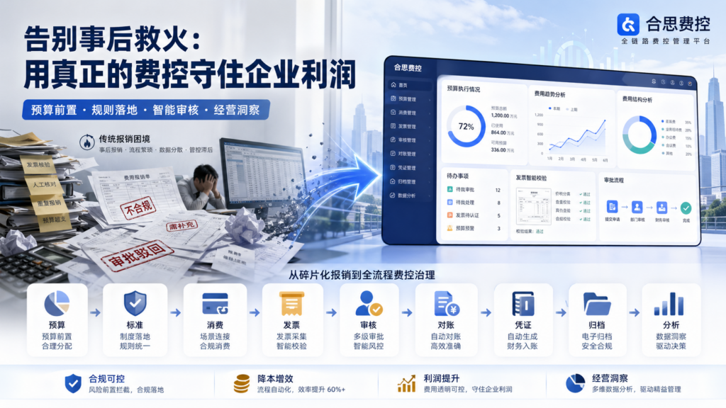 告别事后救火：用真正的费控守住企业利润