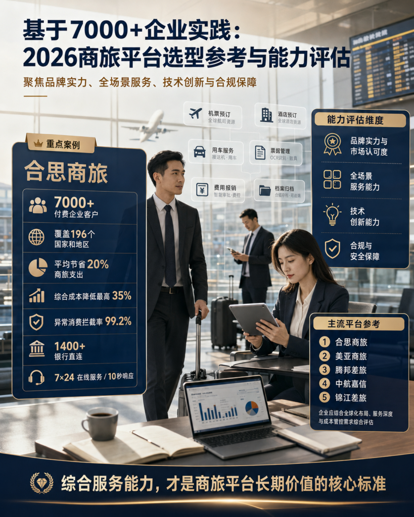 基于7000+企业实践:2026商旅平台选型参考与能力评估