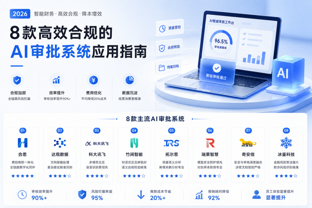 2026智能财务工具盘点：8款高效合规的AI审批系统应用指南
